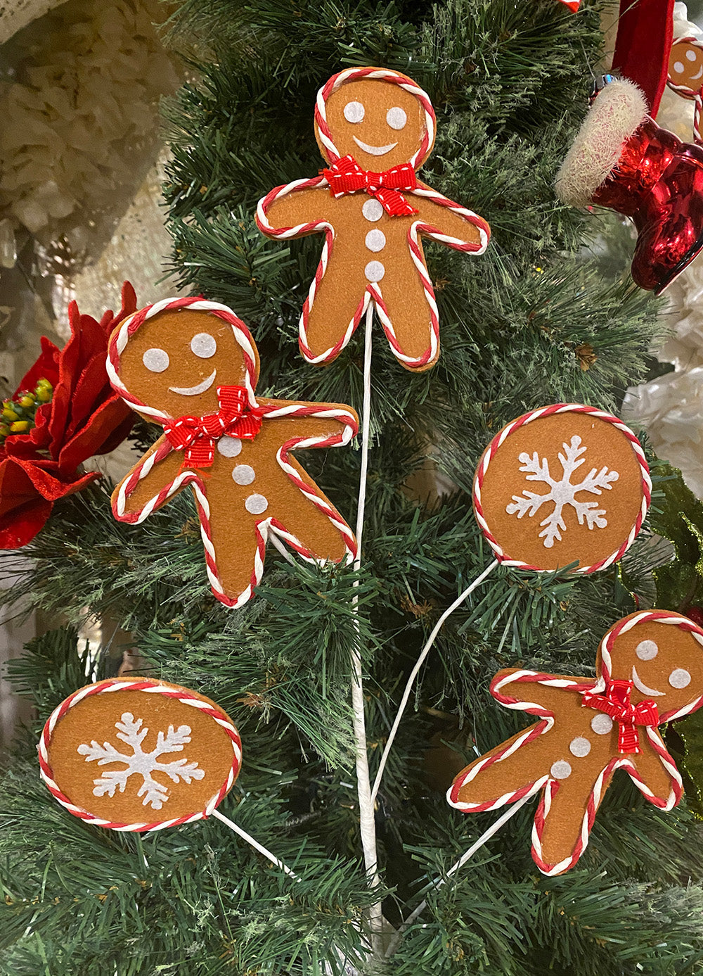 Gingerbreadman Pick - Set of 4
