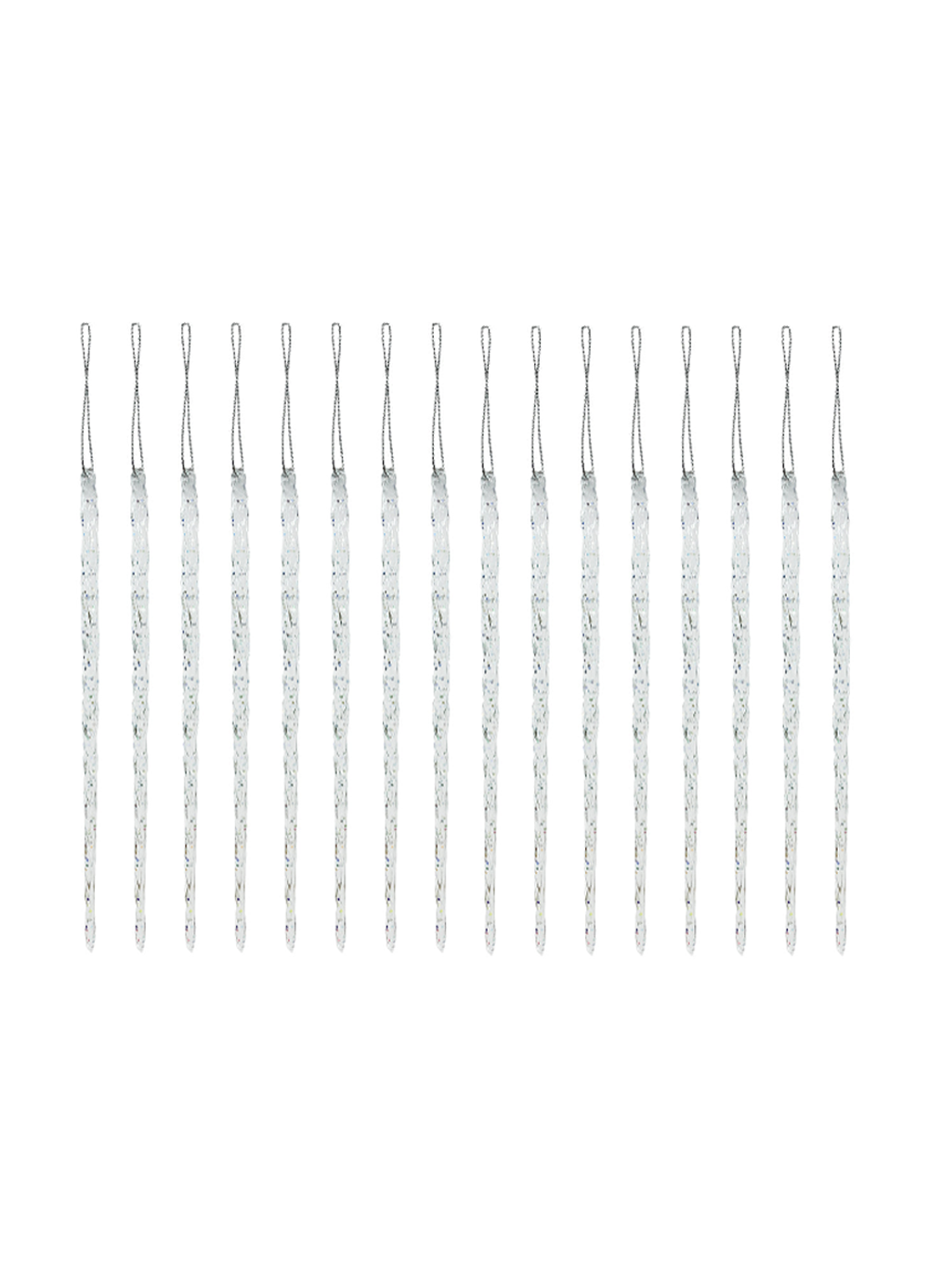 Clear Icicle Drop - Set of 16