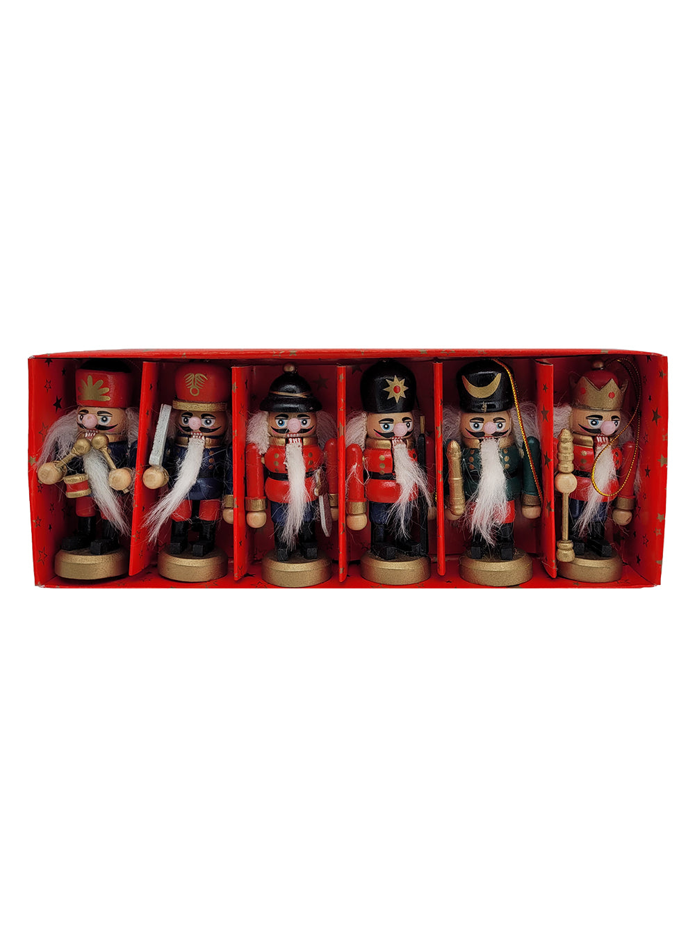 Christmas Nutcracker Ornament - Set of 6