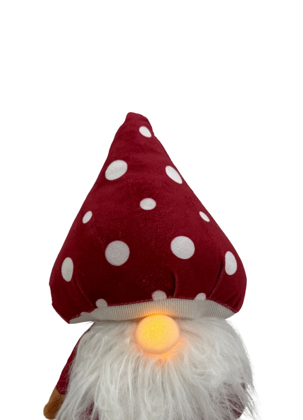 35cm Standing Gnome w. Lighted Nose