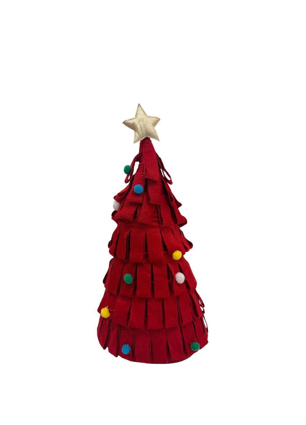 43cm Christmas Tree Door Stopper - Red