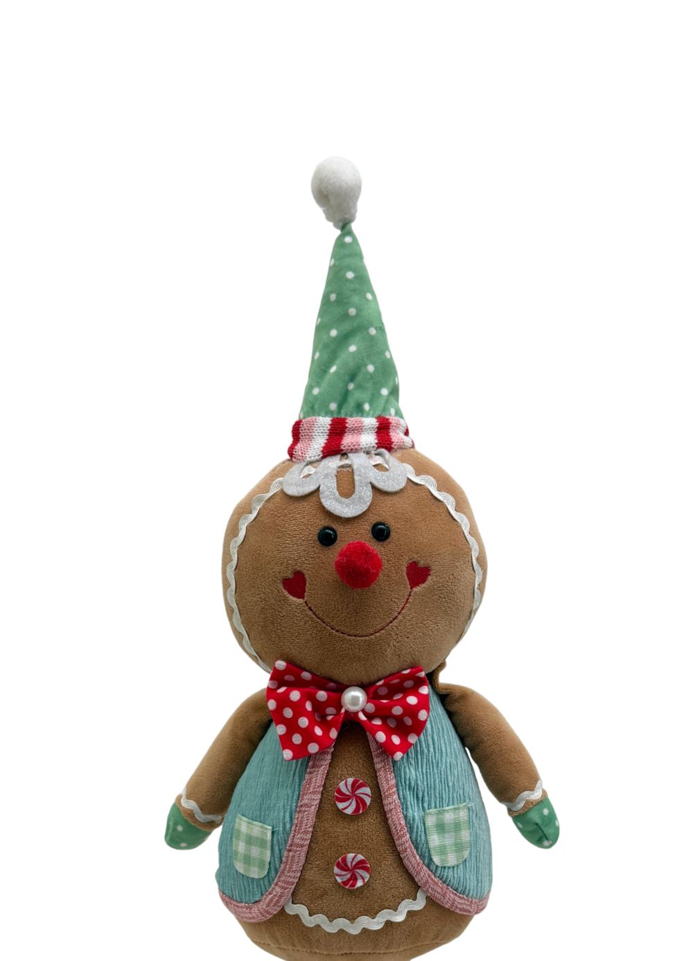 65cm Standing Gingerbreadman w. Party Hat