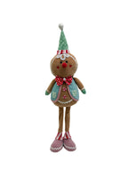 65cm Standing Gingerbreadman w. Party Hat