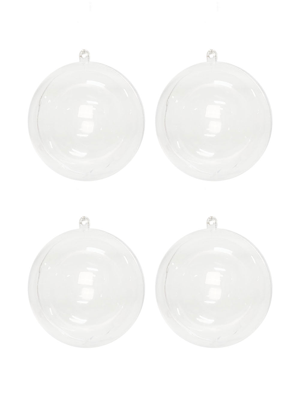 DIY Fillable Transparent Bauble - 90mm
