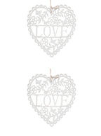 2D Heart Wooden Love &amp; Home
