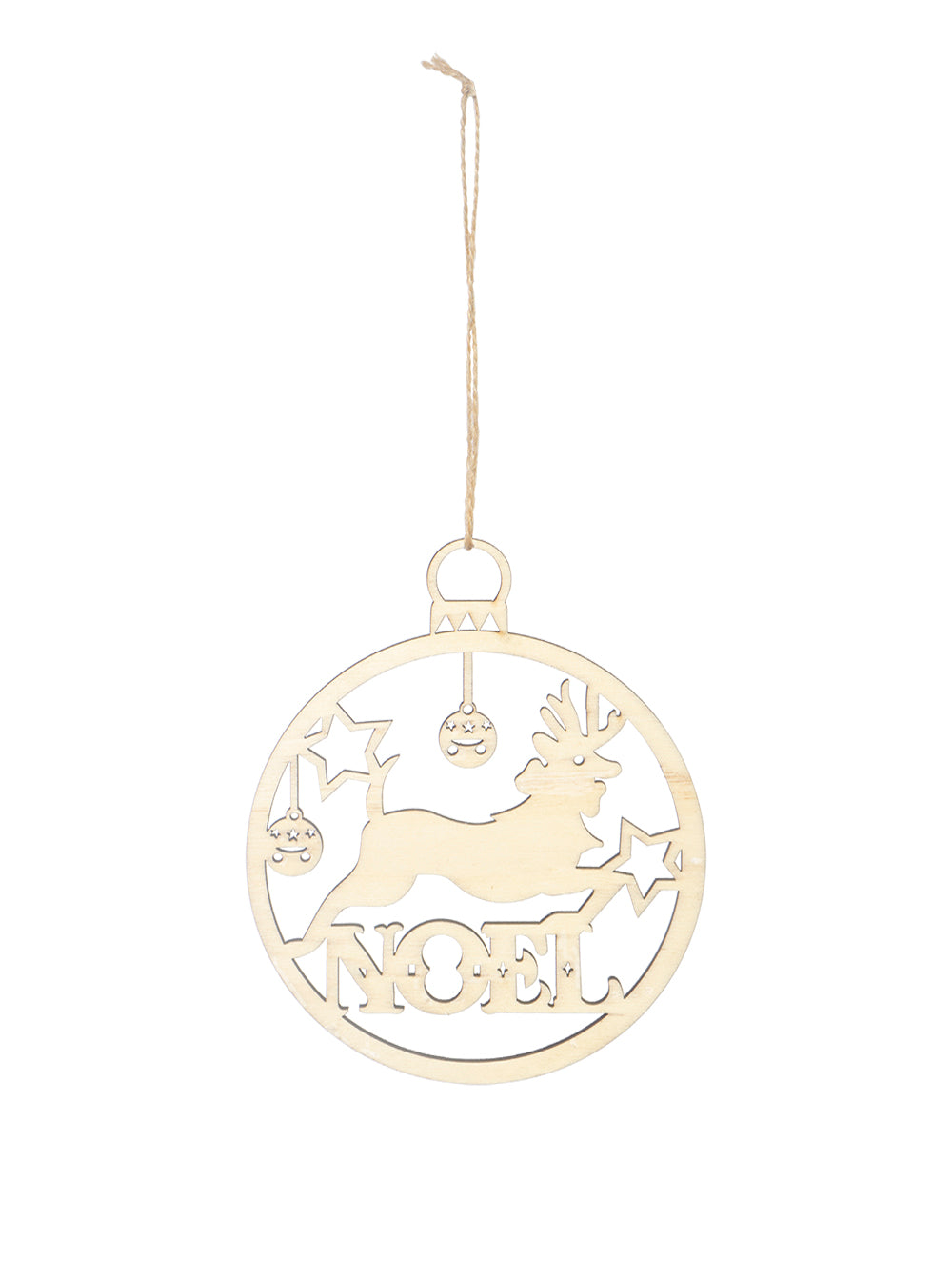 2D Round Wooden Toy Soldier & Noel - Set of 2