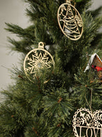 2D Round Wooden Toy Soldier & Noel - Set of 2