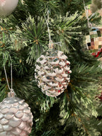 4pcs Shiny / Matte Pinecone Ornament