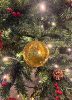 100mm Gold Bauble Set - Set of 4