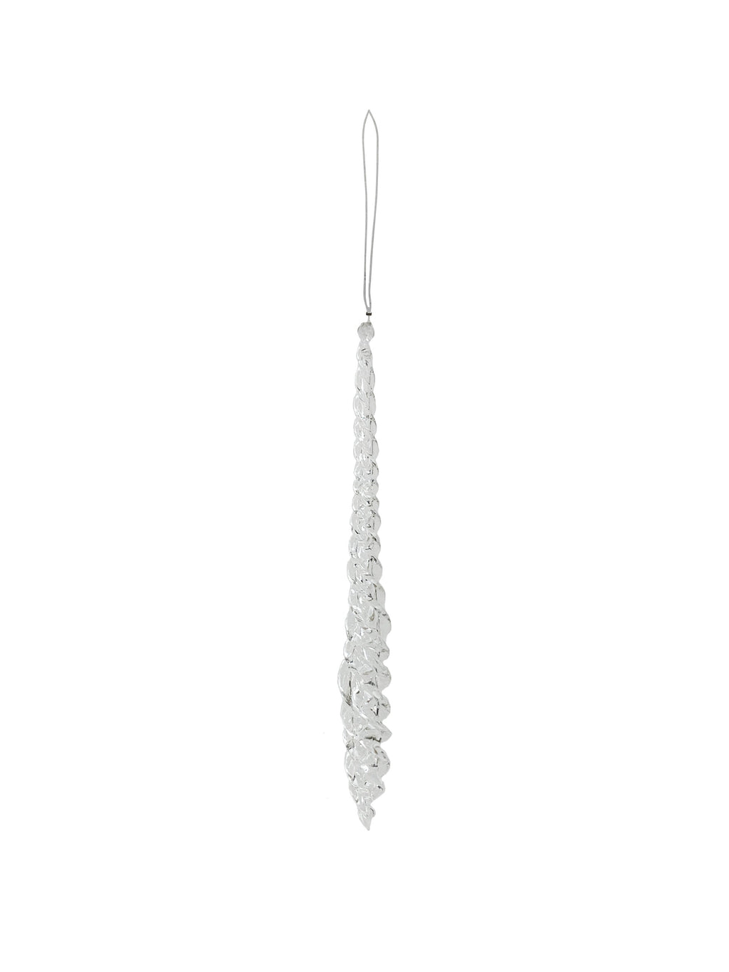 27cm Clear Spiral Icicle Drop - Set of 2