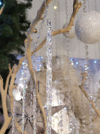 27cm Clear Spiral Icicle Drop - Set of 2