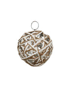 10cm 2-Toned Rattan Bauble - Set of 8
