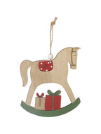 Hanging Rocking Wooden Horse - Set of 2