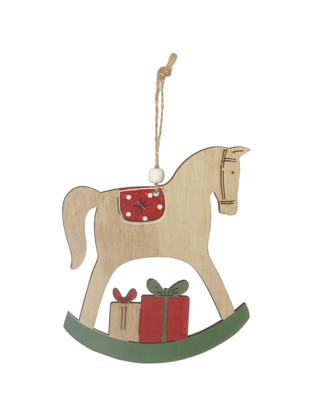 Hanging Rocking Wooden Horse - Set of 2