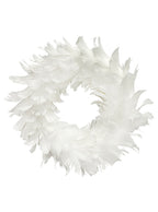 White Feather Wreath