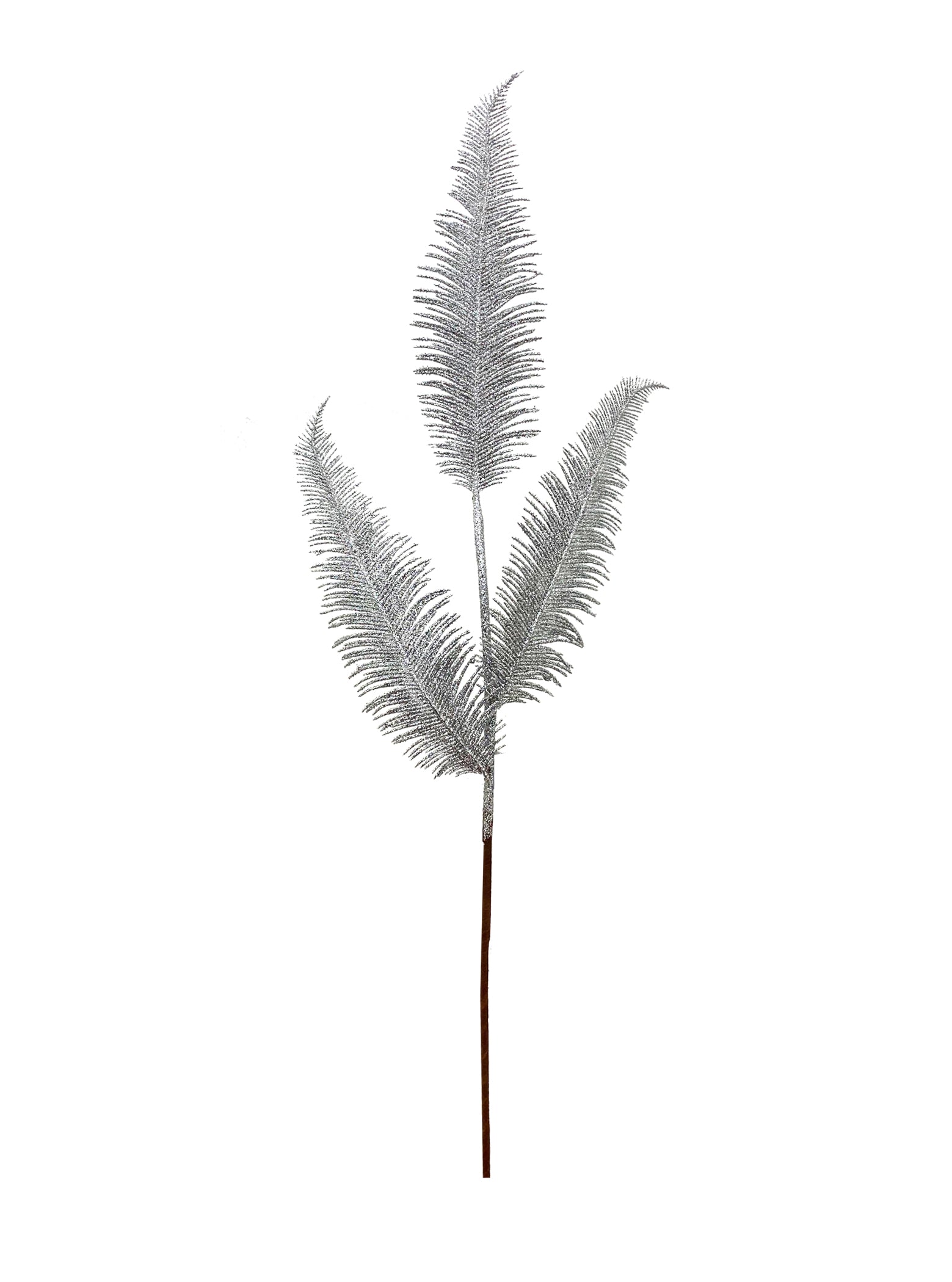 Feather Leaves Spray Silver - Set of 2