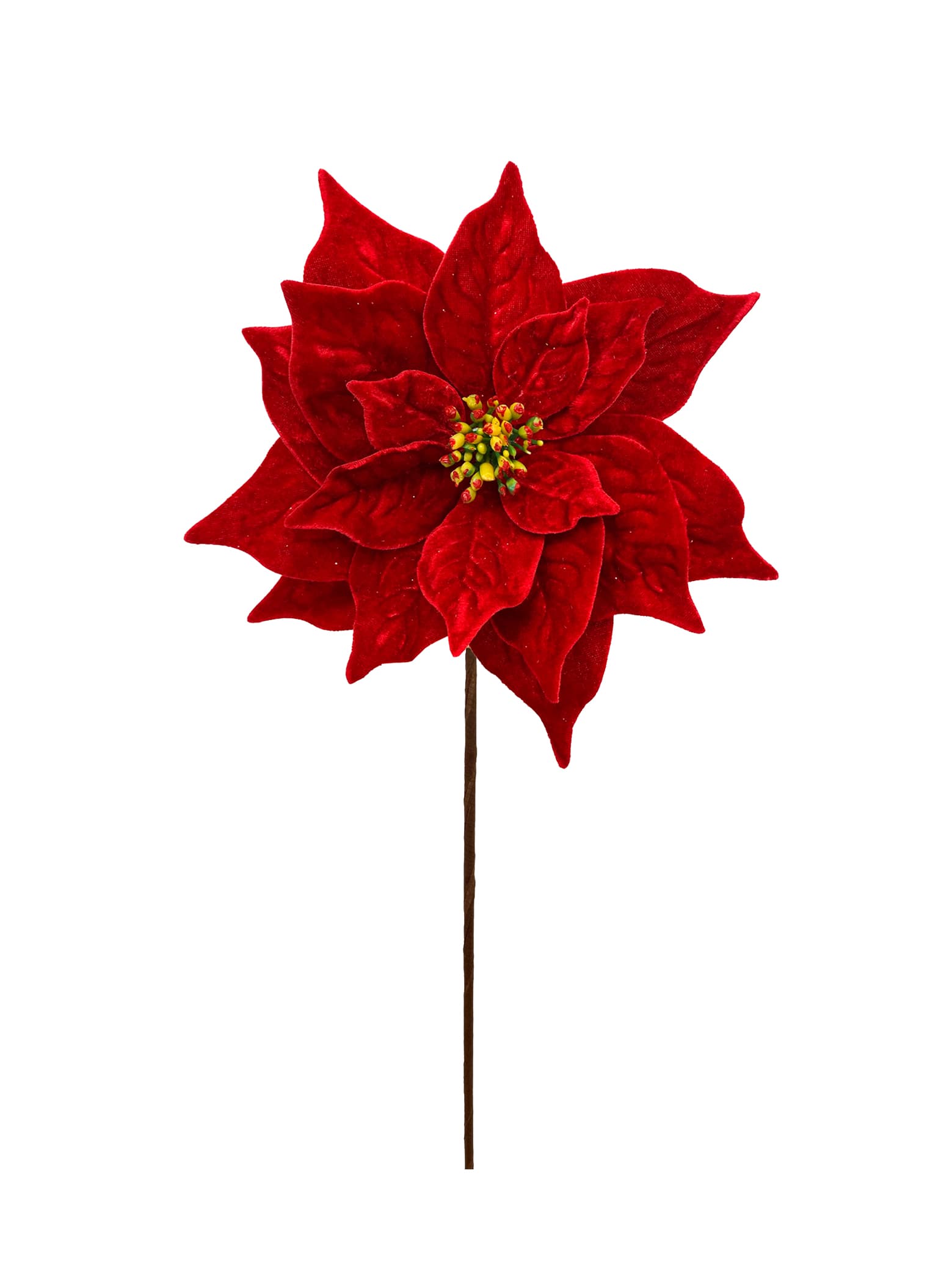 Poinsettia Spray - Red Velvet