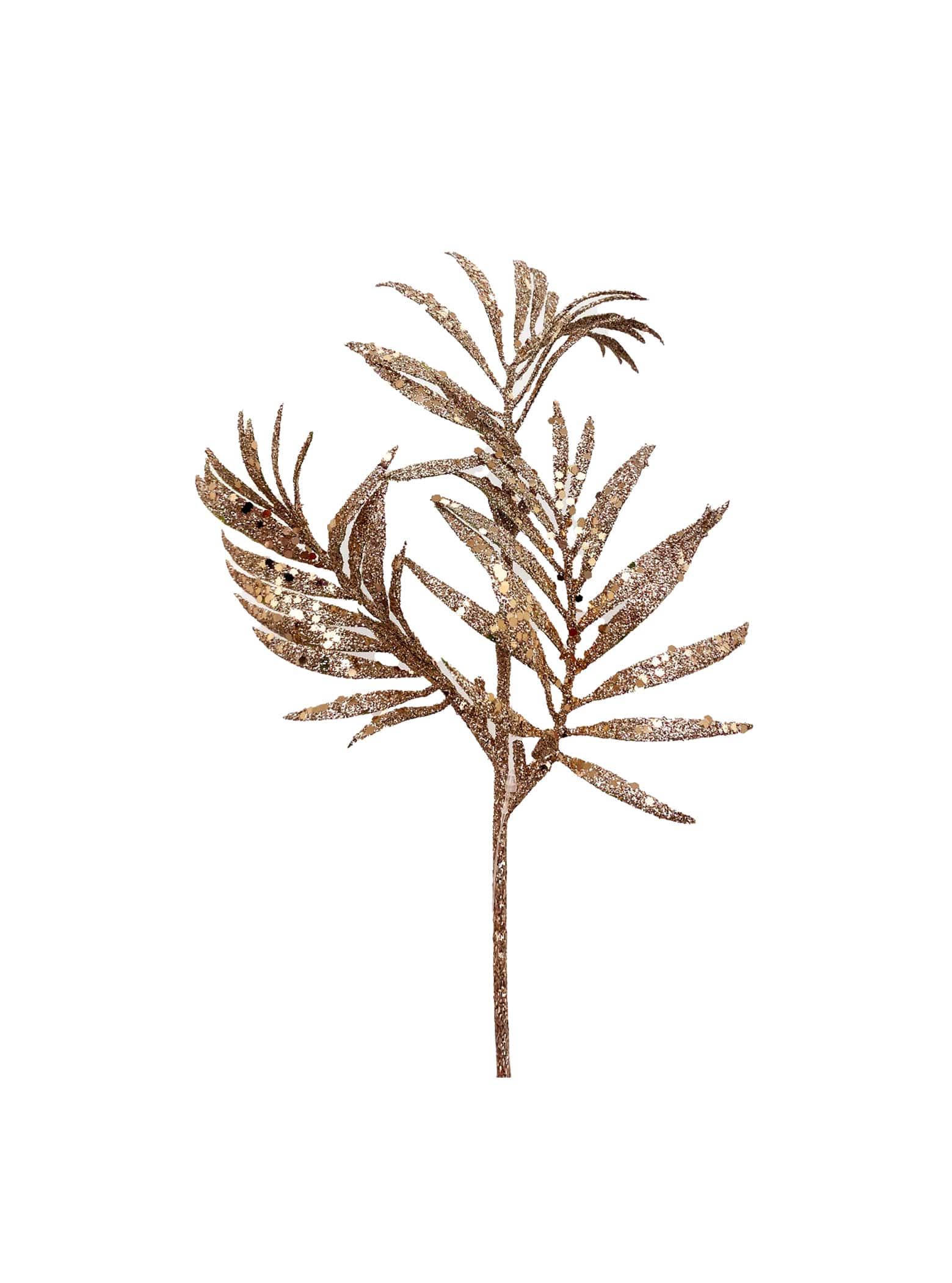 Mini Champagne Leaf Spray - Set of 2