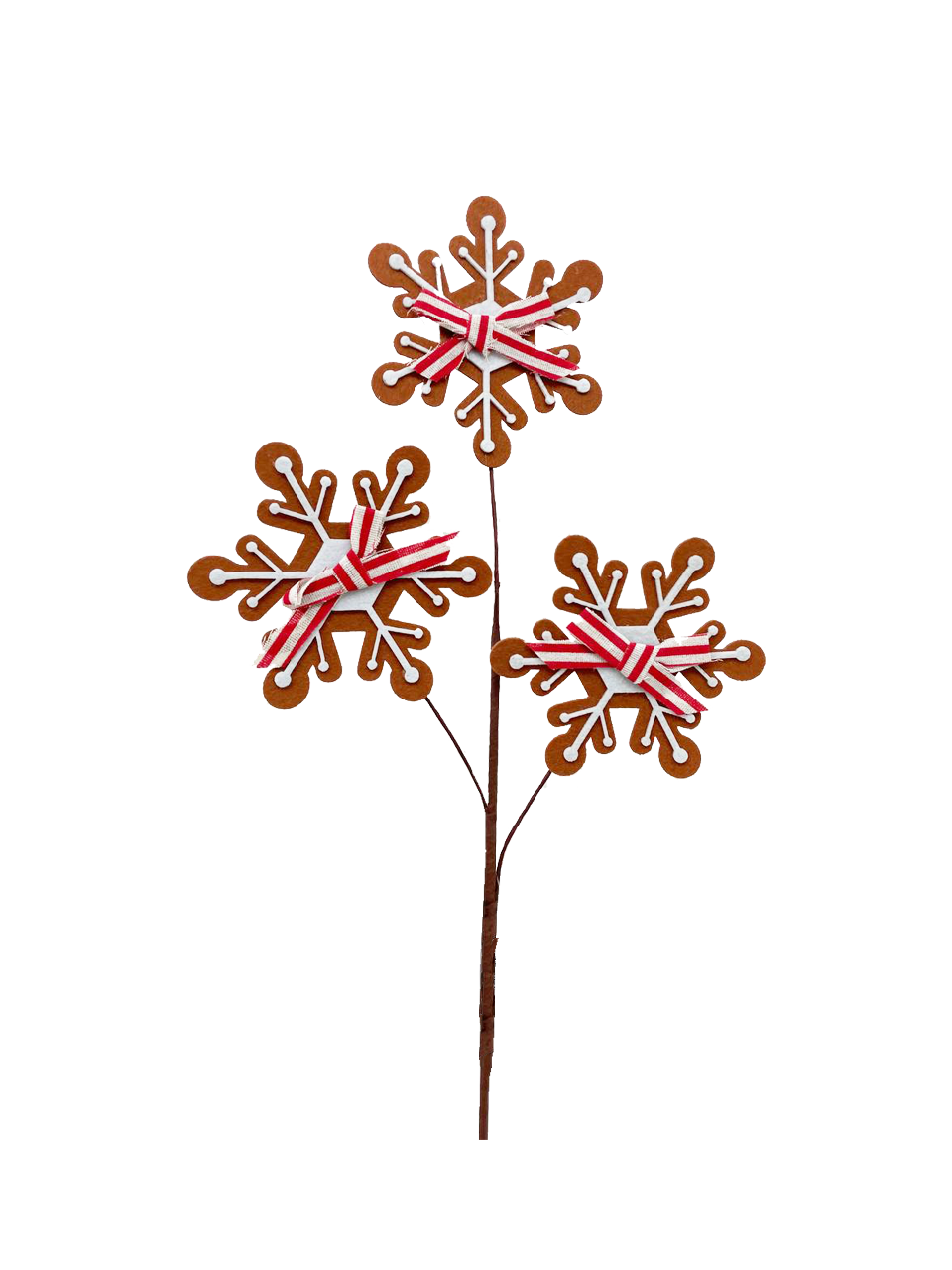 Snowflake Spray w/ Ribbon Ginger