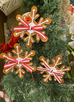 Snowflake Spray w/ Ribbon Ginger