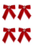 30cm Big Ribbon Red - Set of 4*