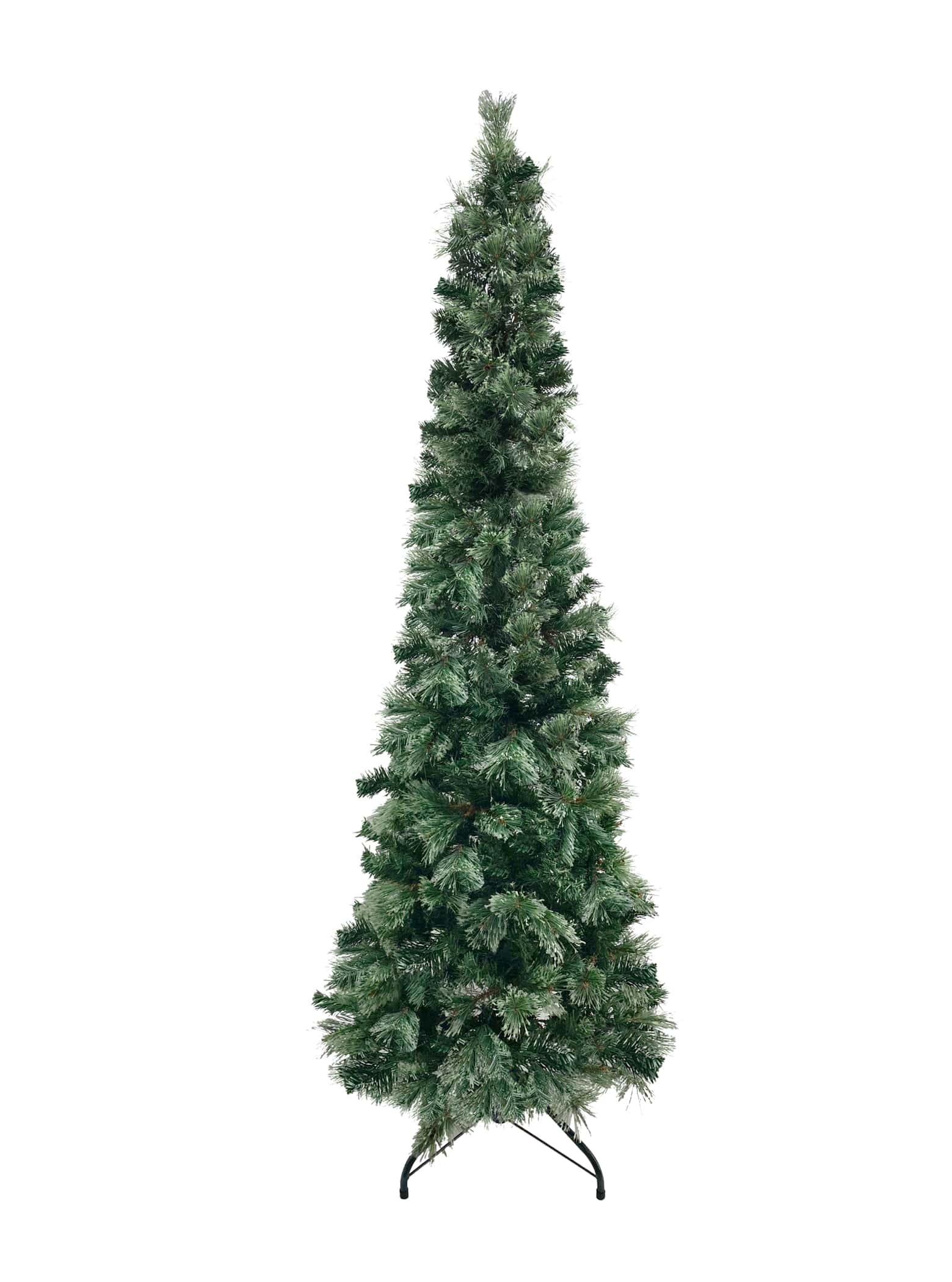 6ft Cashmere & PVC Mixed Christmas Tree - Slim