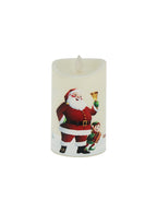 Round Candle - Santa Claus