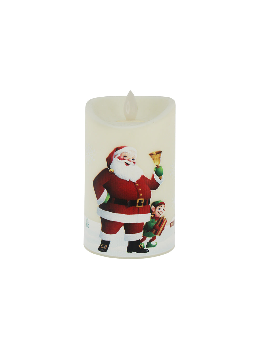 Round Candle - Santa Claus