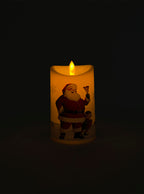 Round Candle - Santa Claus