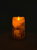 Round Candle - Nativity Crib