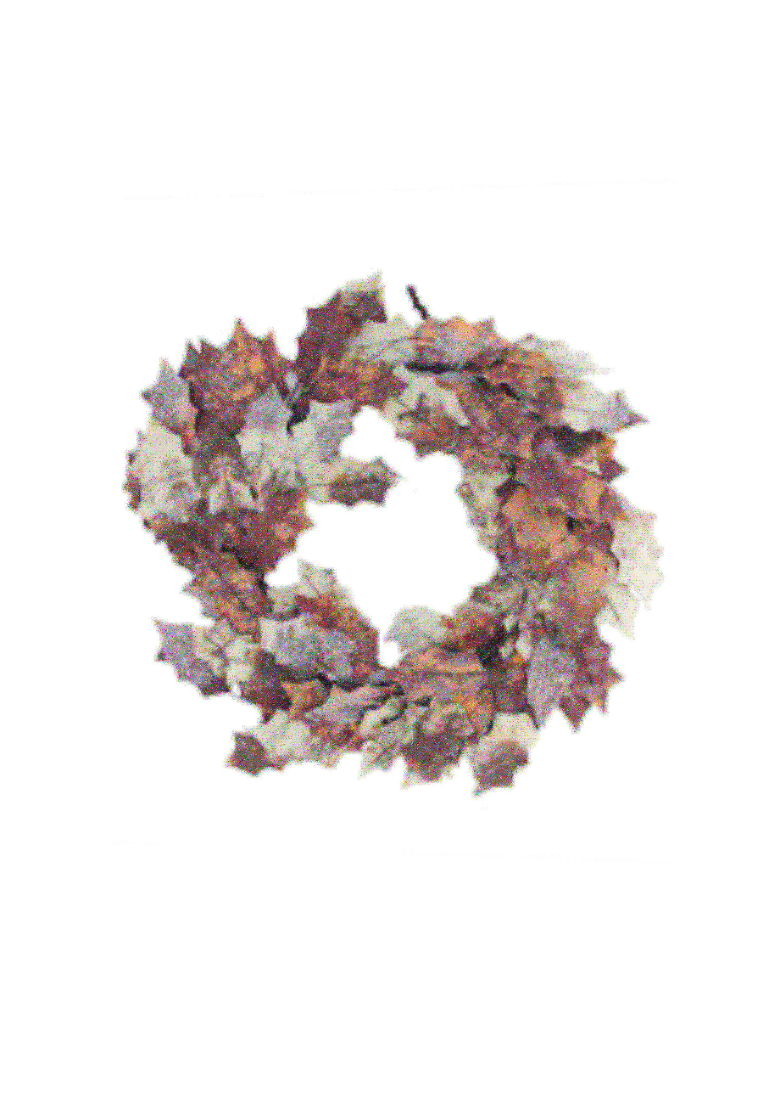 120cm Leaf Garland Brown