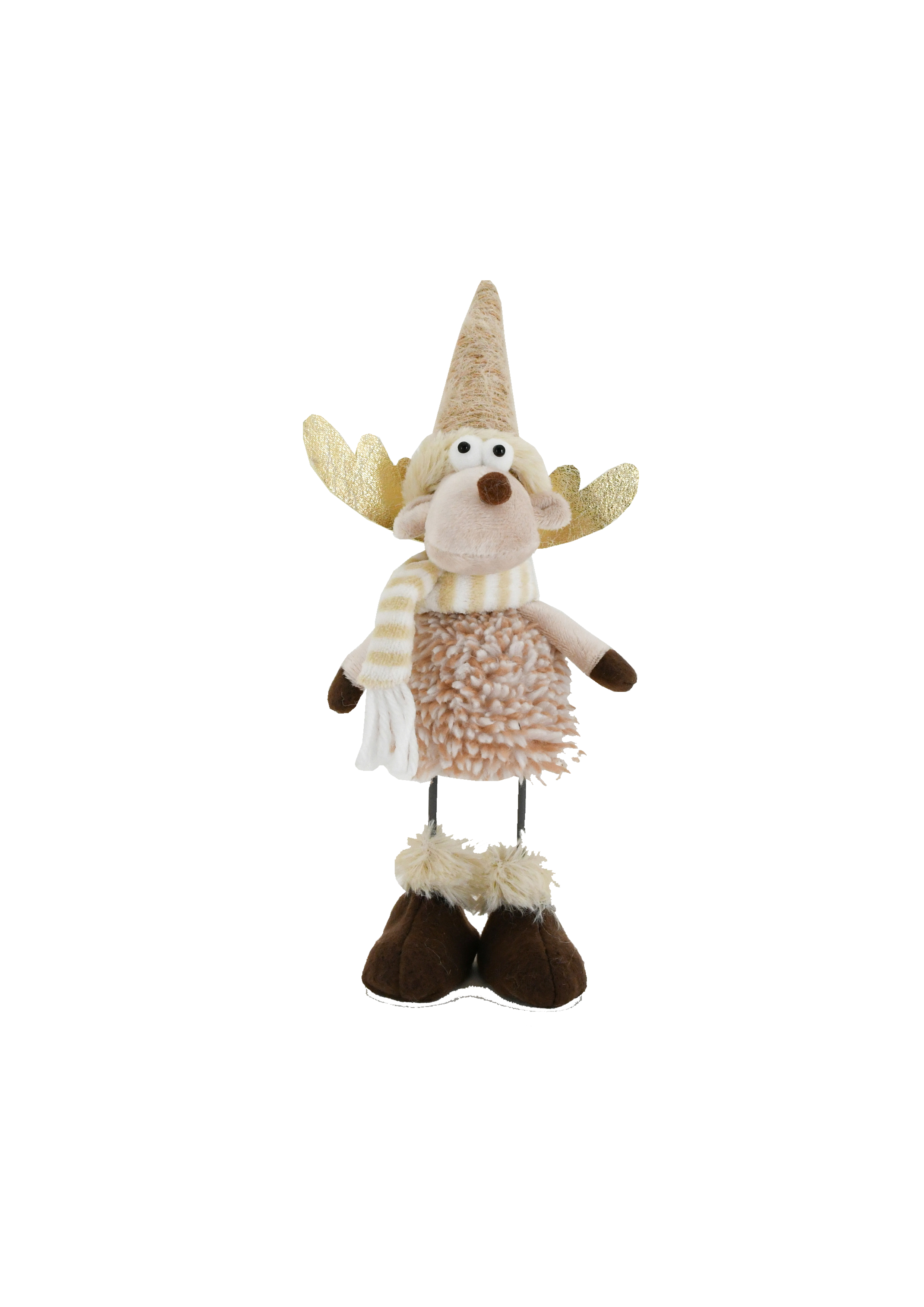 Bobbling Reindeer Champagne - 23cm