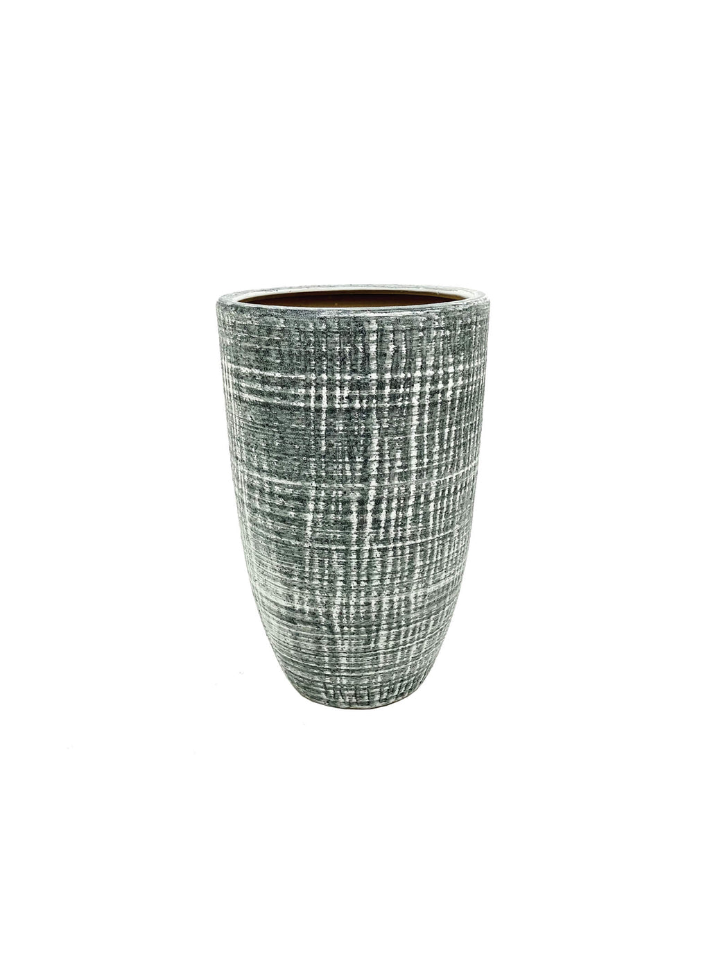 Ceramic Pot Grey with Texture - 3 Sizes