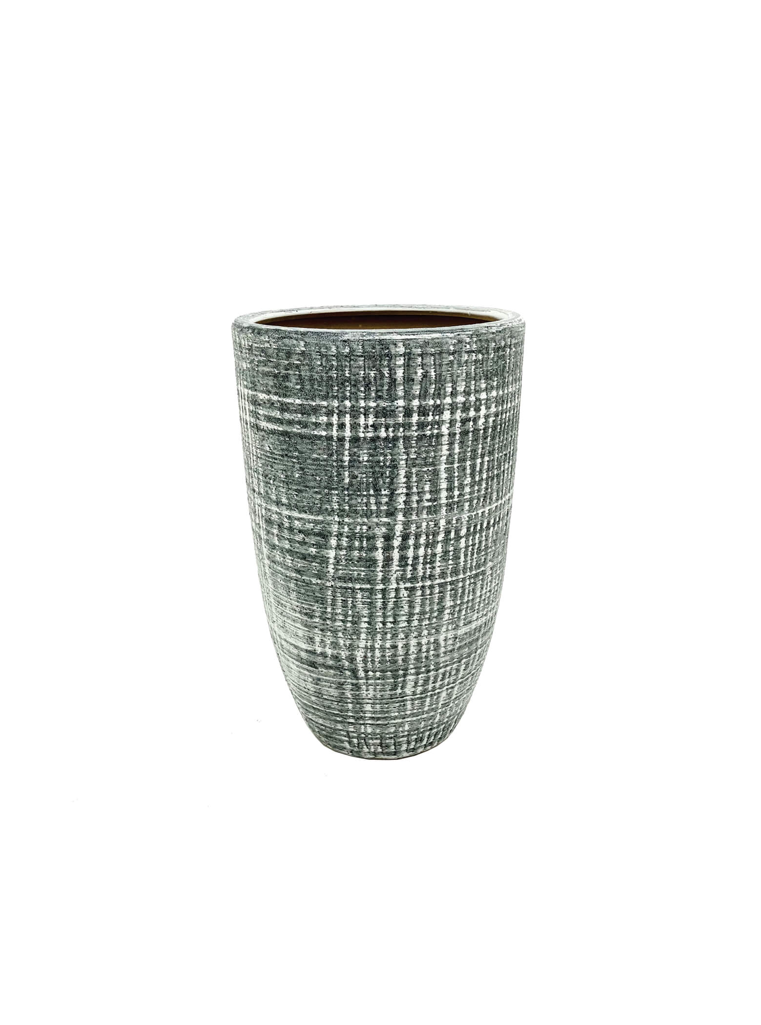 Ceramic Pot Grey with Texture - 3 Sizes