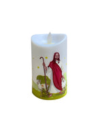 Round Candle - Good Shepherd