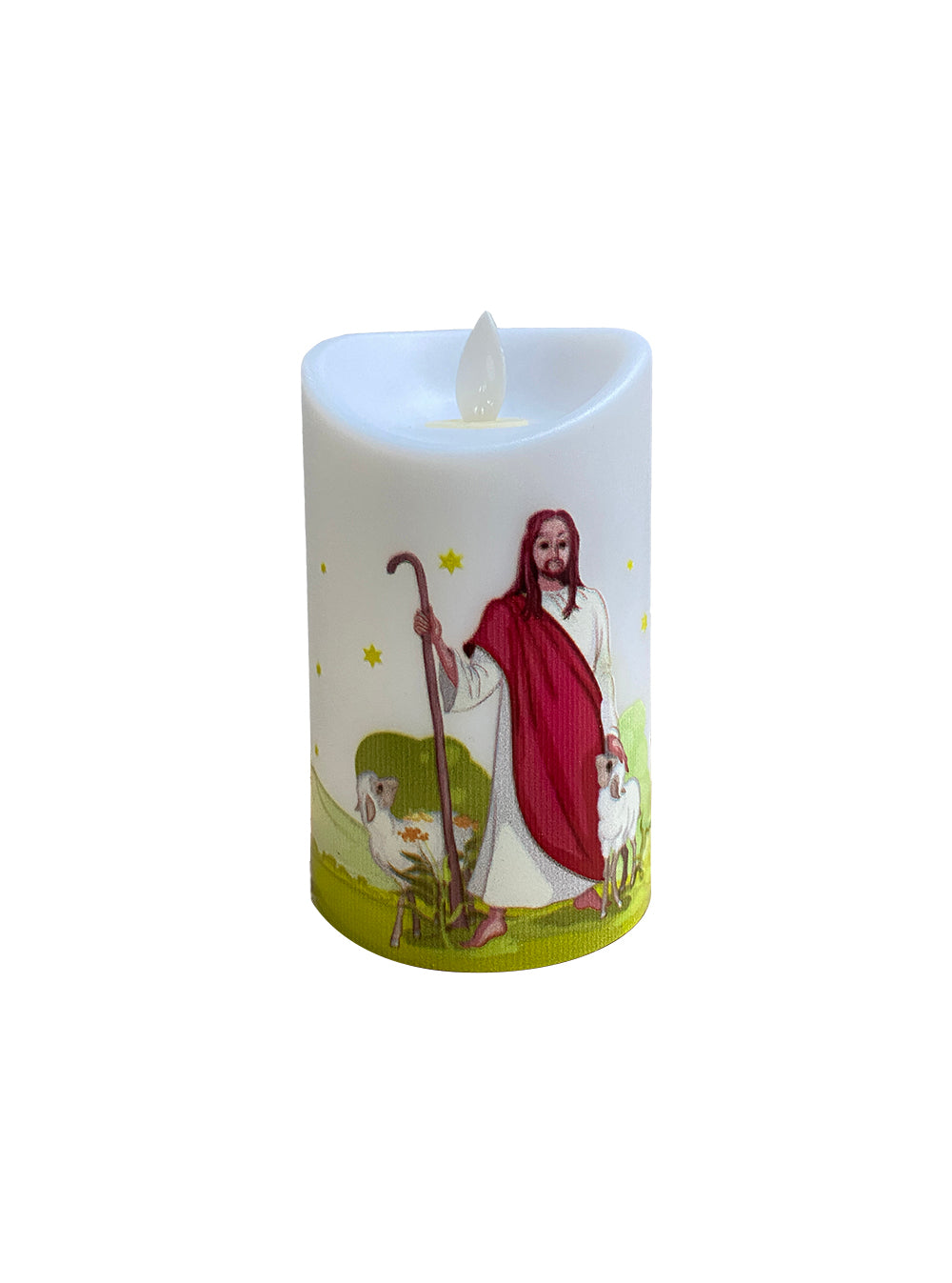 Round Candle - Good Shepherd
