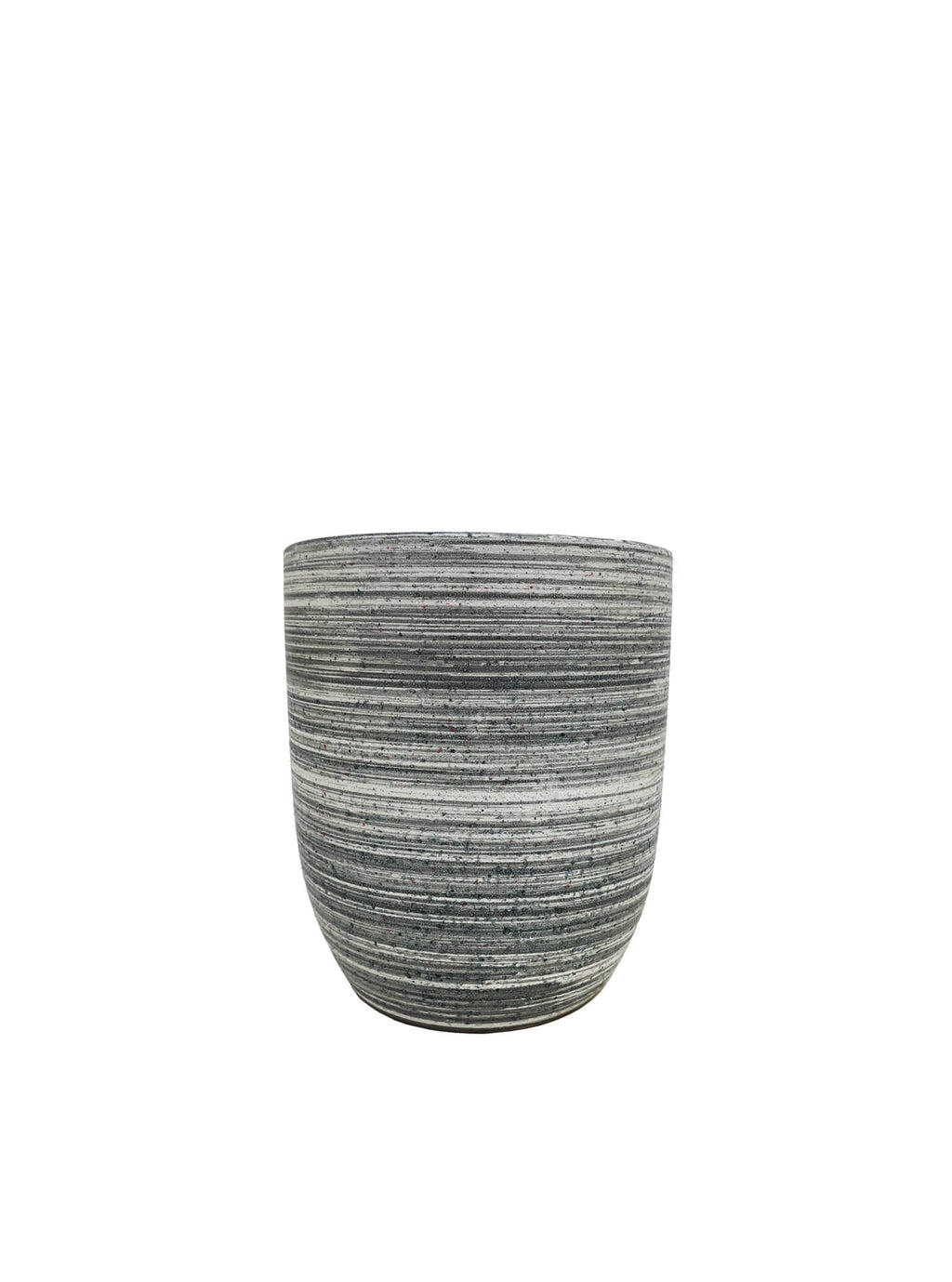 Linear Stone Round Pot - 2 Sizes