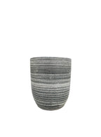 Linear Stone Round Pot - 2 Sizes