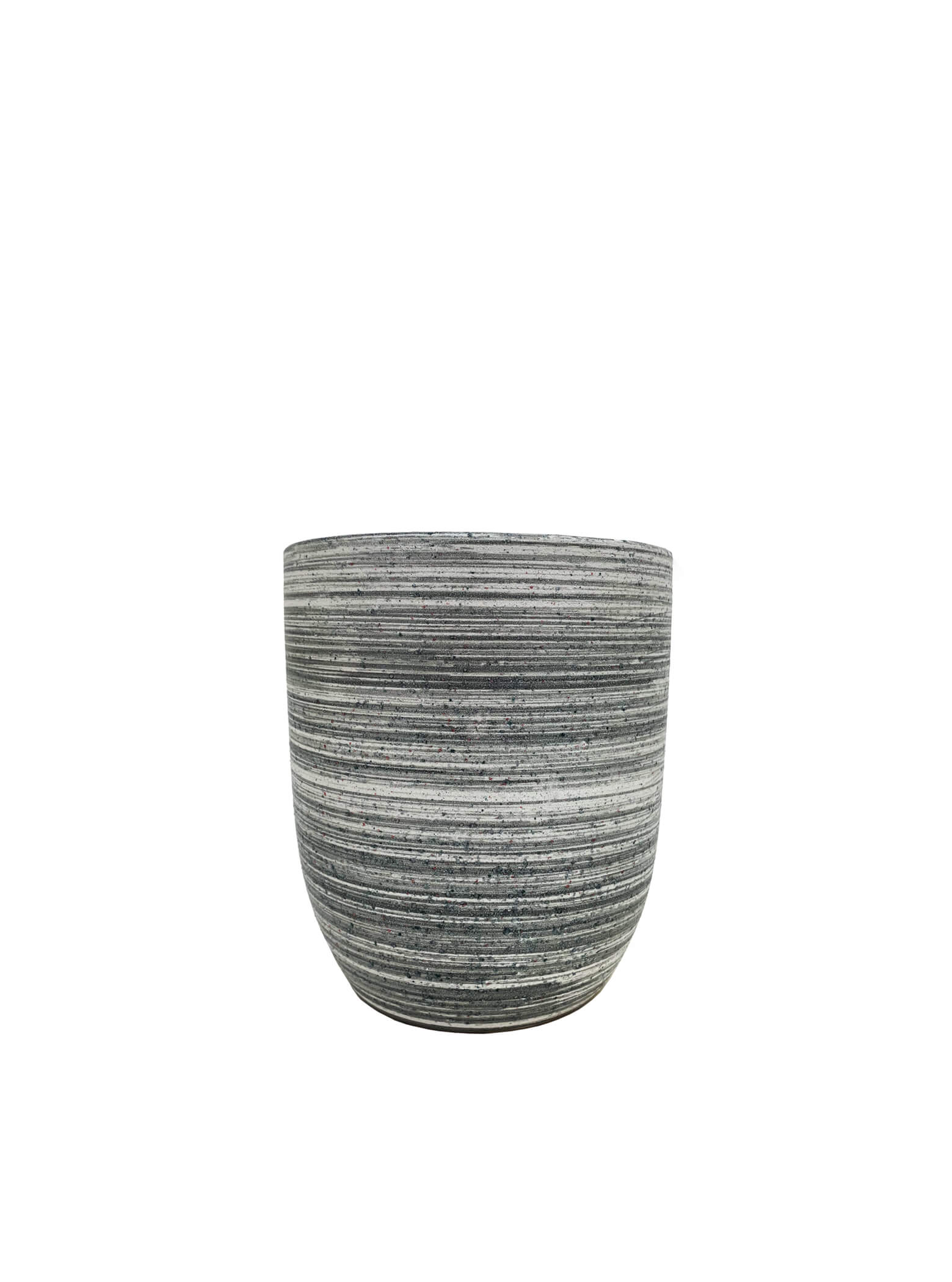 Linear Stone Round Pot - 2 Sizes