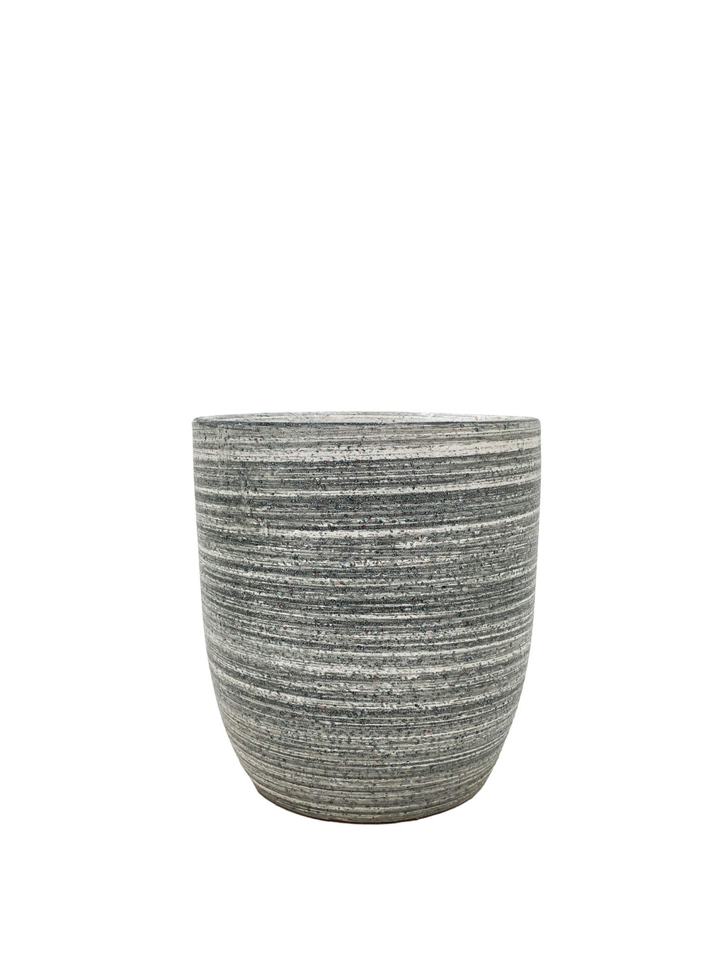 Linear Stone Round Pot - 2 Sizes