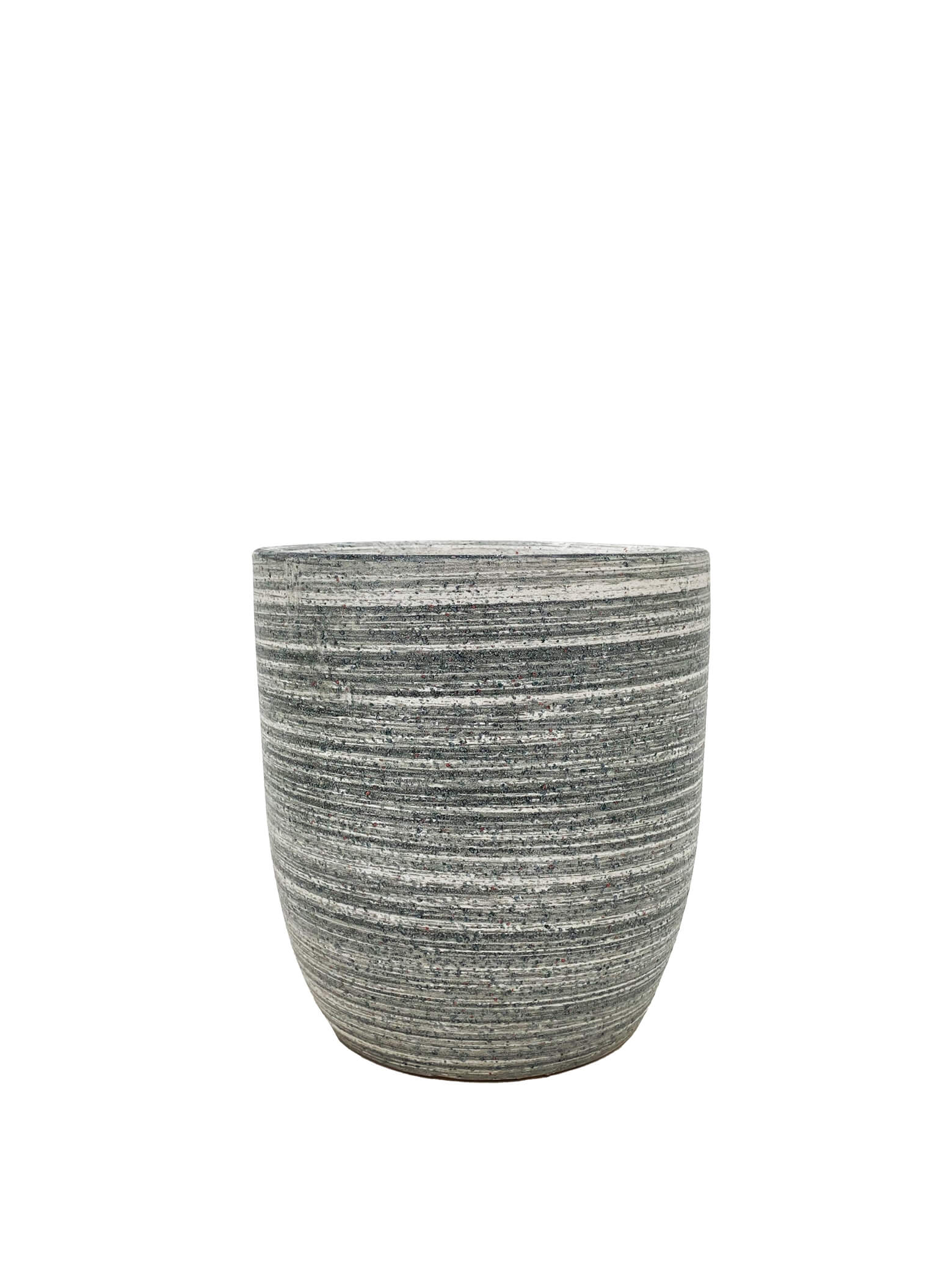 Linear Stone Round Pot - 2 Sizes
