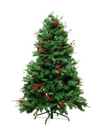 Mixed Christmas Tree with Berries & Pinecones