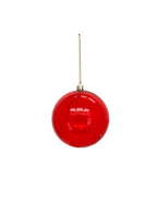 Red clear bauble - 100mm