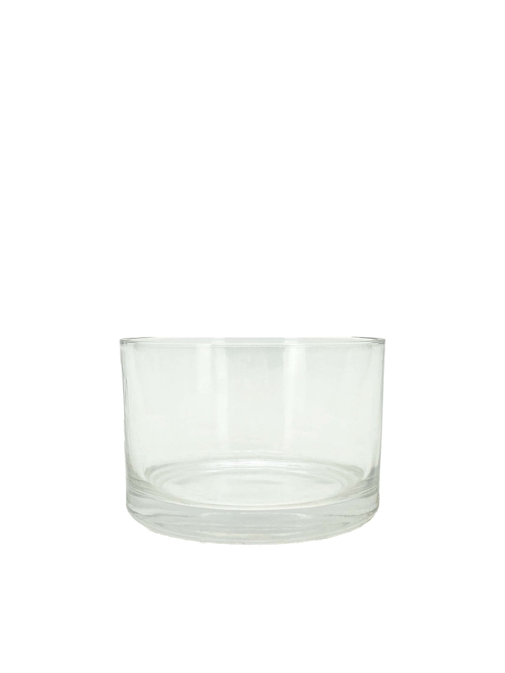 Glass Cylindrical Pot