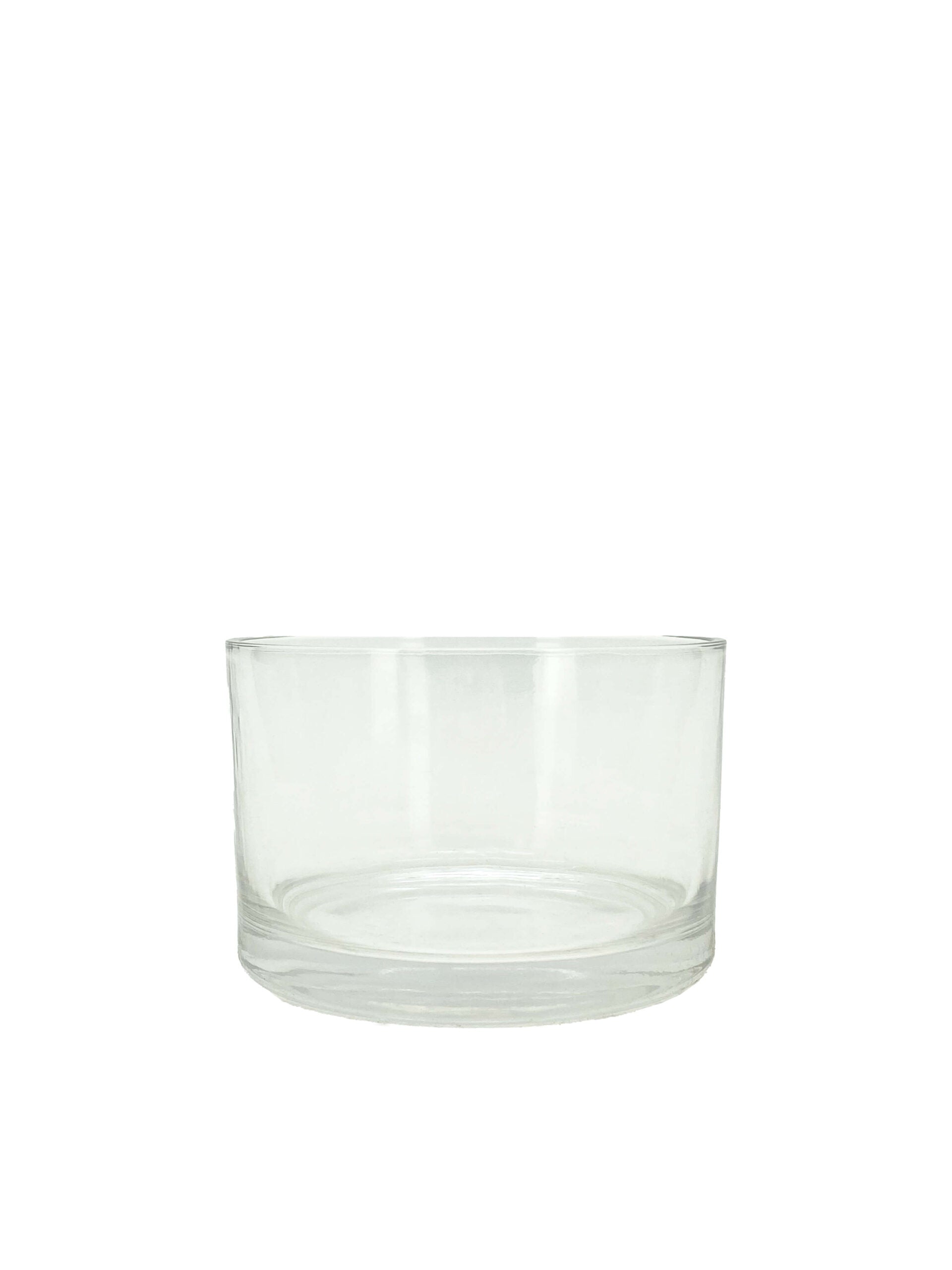 Glass Cylindrical Pot