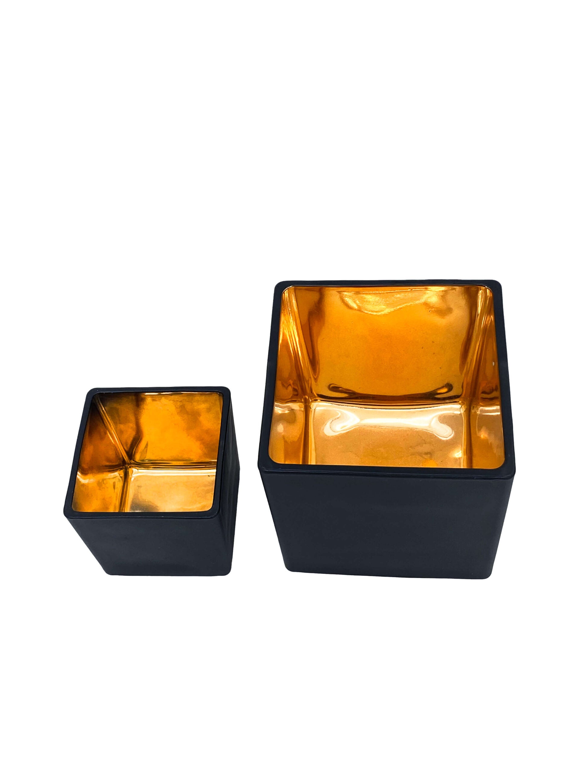 Small Gold Square Pot - 2 Colours