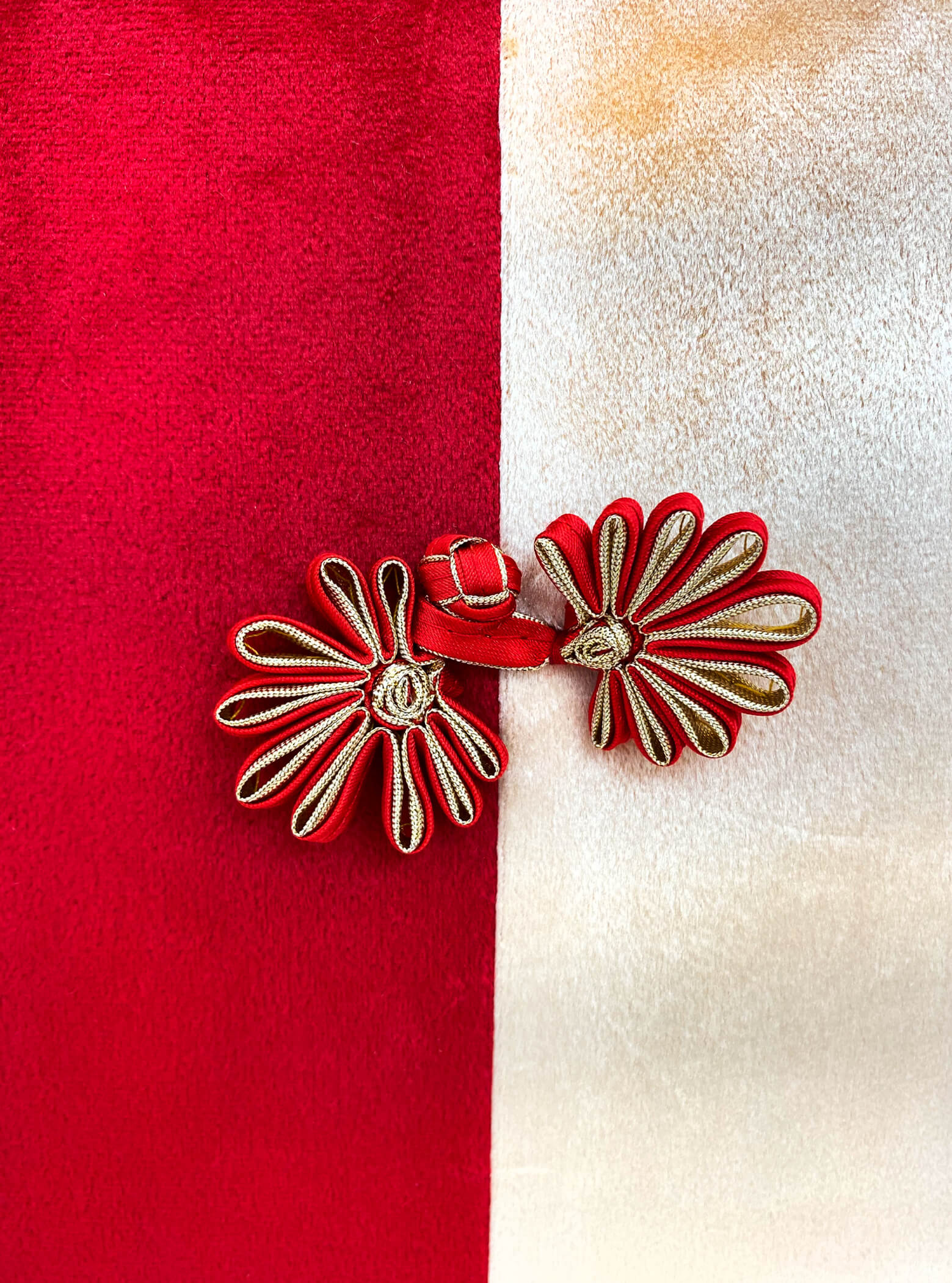 Two Tone Cushion Cover - Red and Yellow - Set of 2