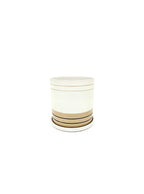 Ceramic Pot 2 Tone White/Yellow - 3 Sizes