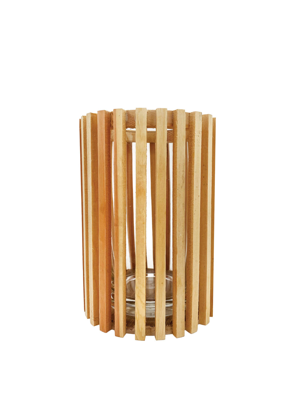 Wooden Cylindrical Vase - 2 Sizes
