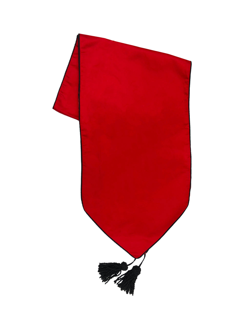 Table Runner - Red with Black Trimming